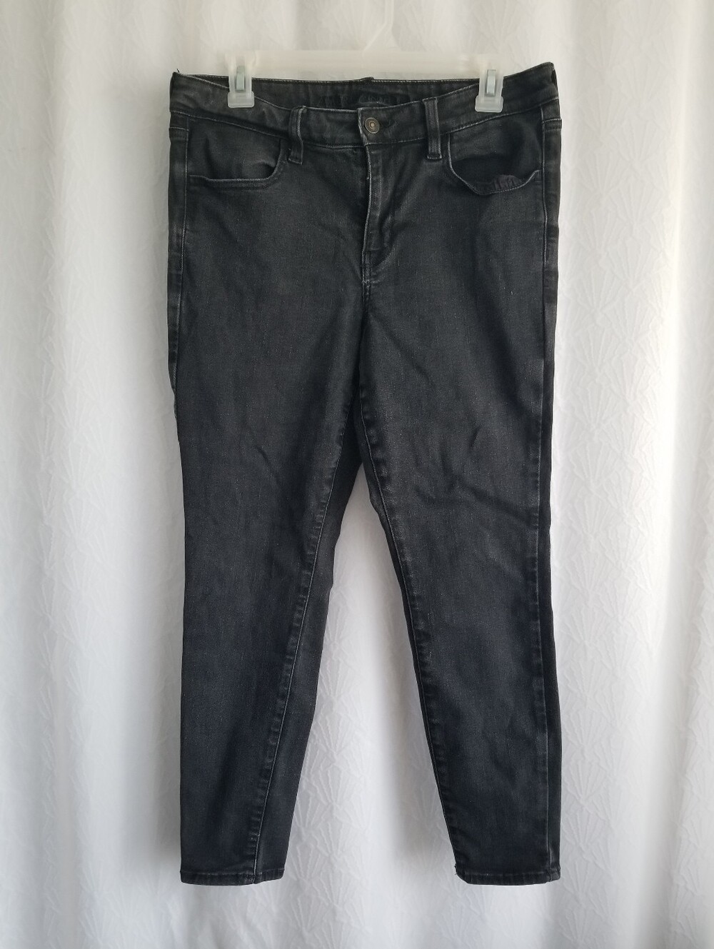 American Eagle Outfitters Next Level Stretch Black Skinny Jeans 12 Short